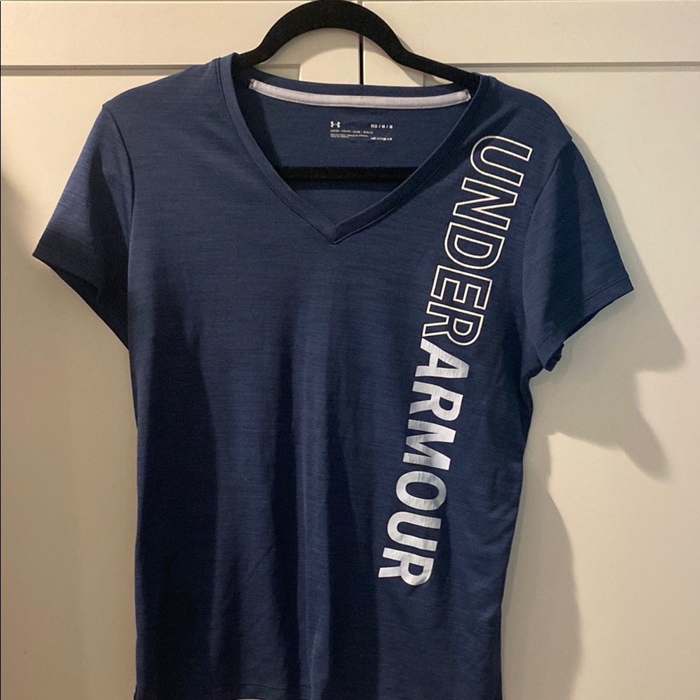 Under Armour Blue Fitted Short Sleeve T-Shirt